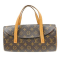Louis Vuitton Sonatine Handbag Monogram Canvas Brown Canvas Handbag ( )
