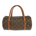 Louis Vuitton Papillon Handbag Monogram Canvas Brown Canvas Handbag ( )
