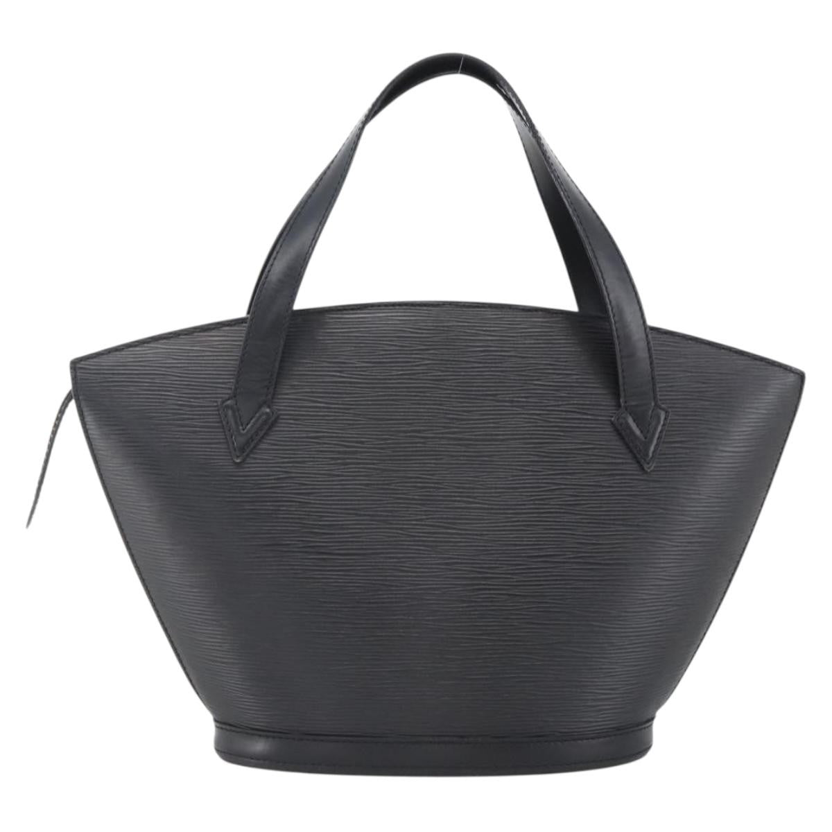 Louis Vuitton Saint Jacques Nm Handbag Epi Leather Black Leather Handbag (Authentic  )