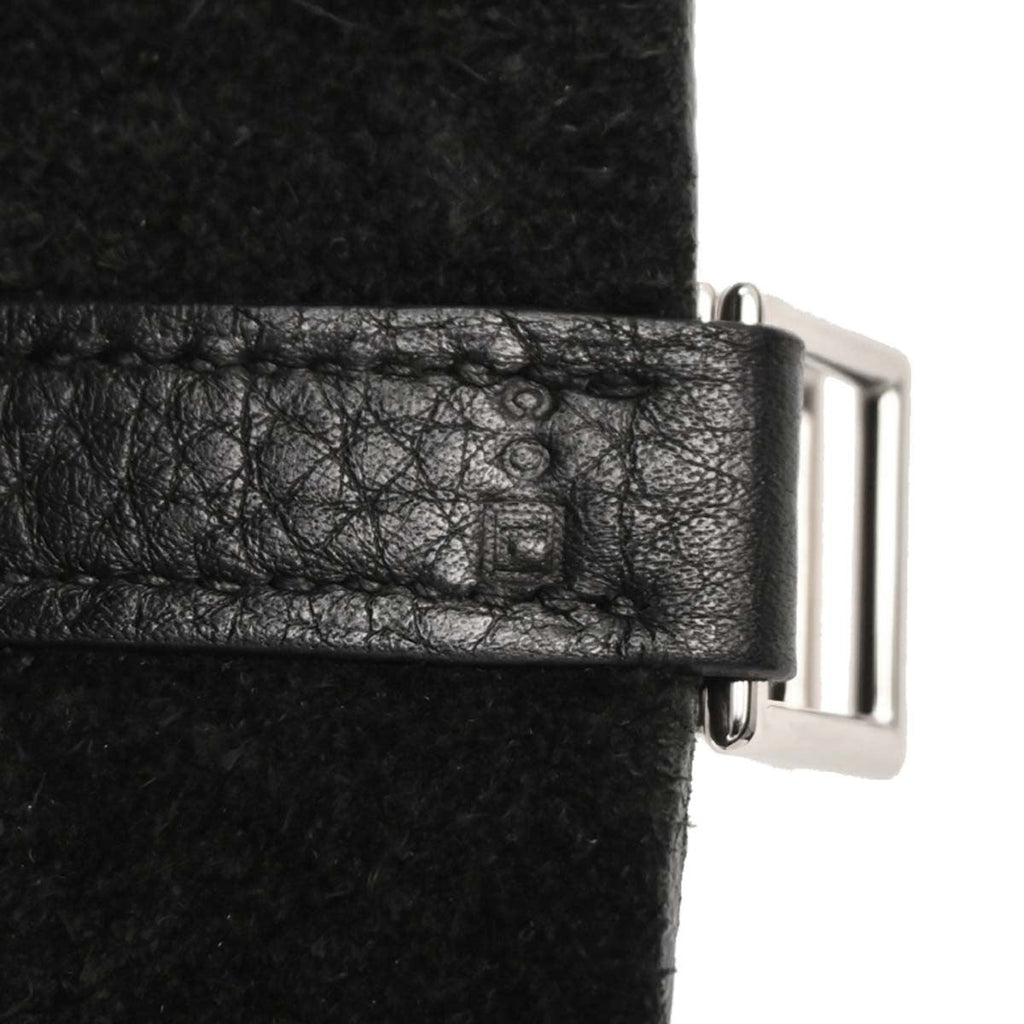 Hermes Picotin Lock Bag Clemence Black Leather Handbag (Authentic  )