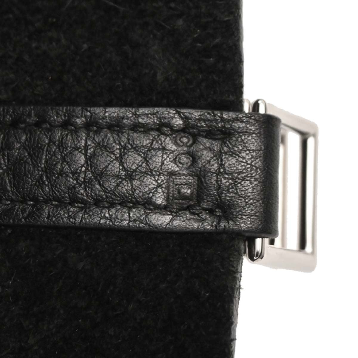 Hermes Picotin Lock Bag Clemence Black Leather Handbag (Authentic  )