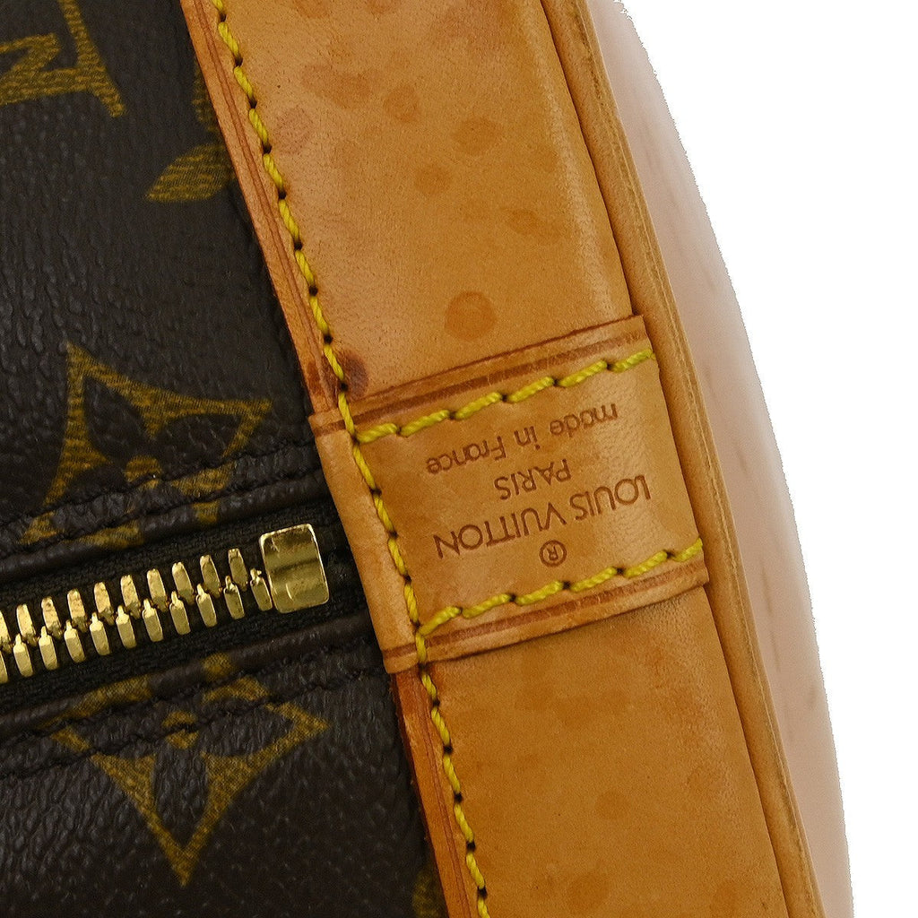 Louis Vuitton Alma Handbag Monogram Canvas Brown Canvas Handbag (Authentic  )