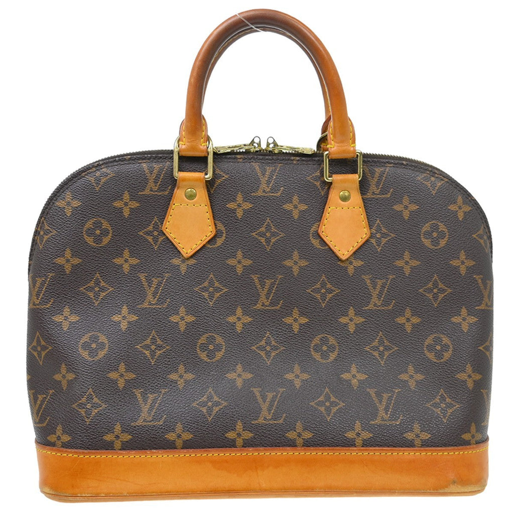 Louis Vuitton Alma Handbag Monogram Canvas Brown Canvas Handbag ( )