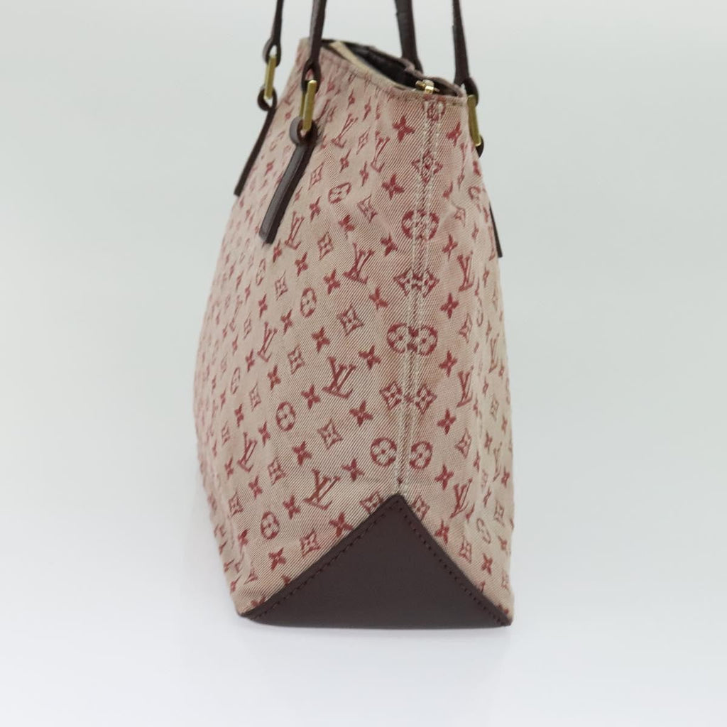 Louis Vuitton Cabas Piano Monogram Canvas Red Canvas Bag (Authentic  )