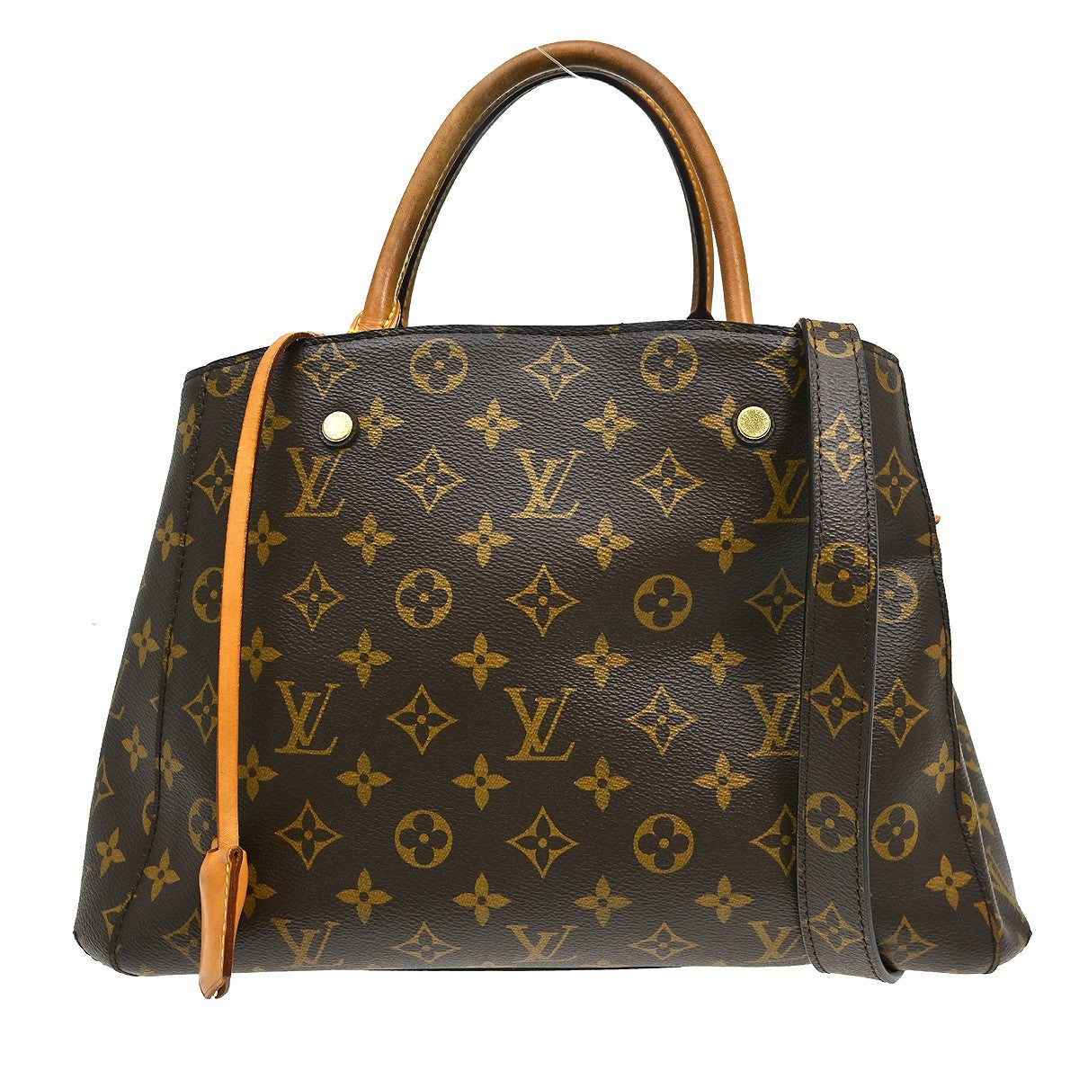 Louis Vuitton Montaigne Handbag Monogram Canvas Brown Canvas Handbag ( )