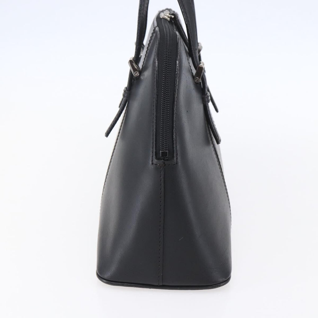 Burberry Vintage Handbag Leather Black Leather Handbag (Authentic  )