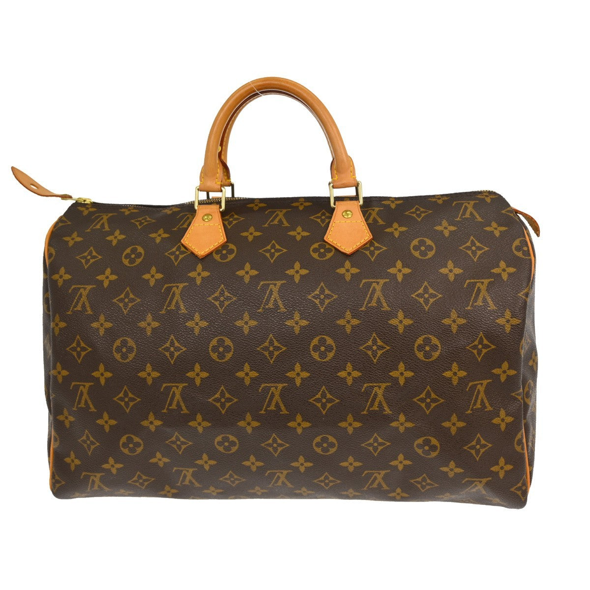 Louis Vuitton Speedy Handbag Monogram Canvas Brown Canvas Handbag ( )