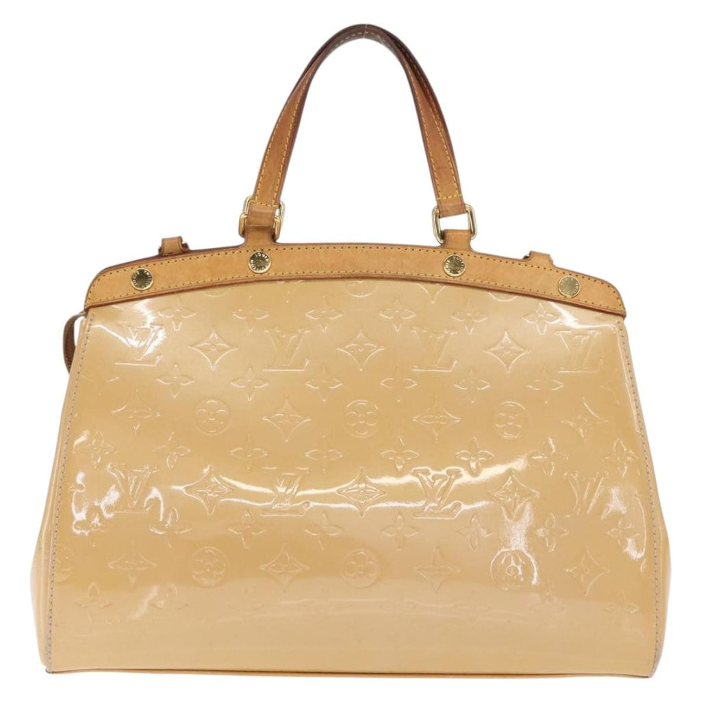 Louis Vuitton Blair Monogram Vernis Beige Patent_Leather Handbag (Authentic  )