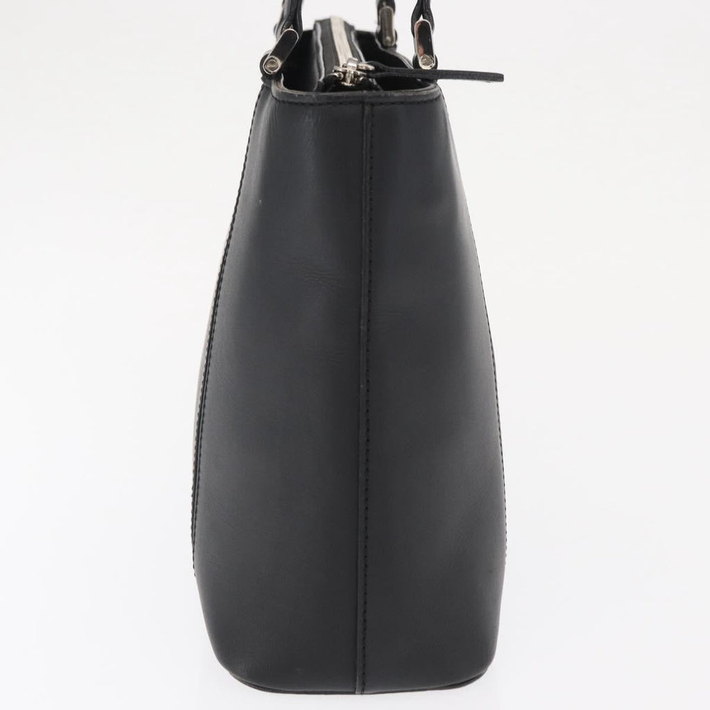 Burberry Vintage Handbag Leather Black Leather Handbag (Authentic  )
