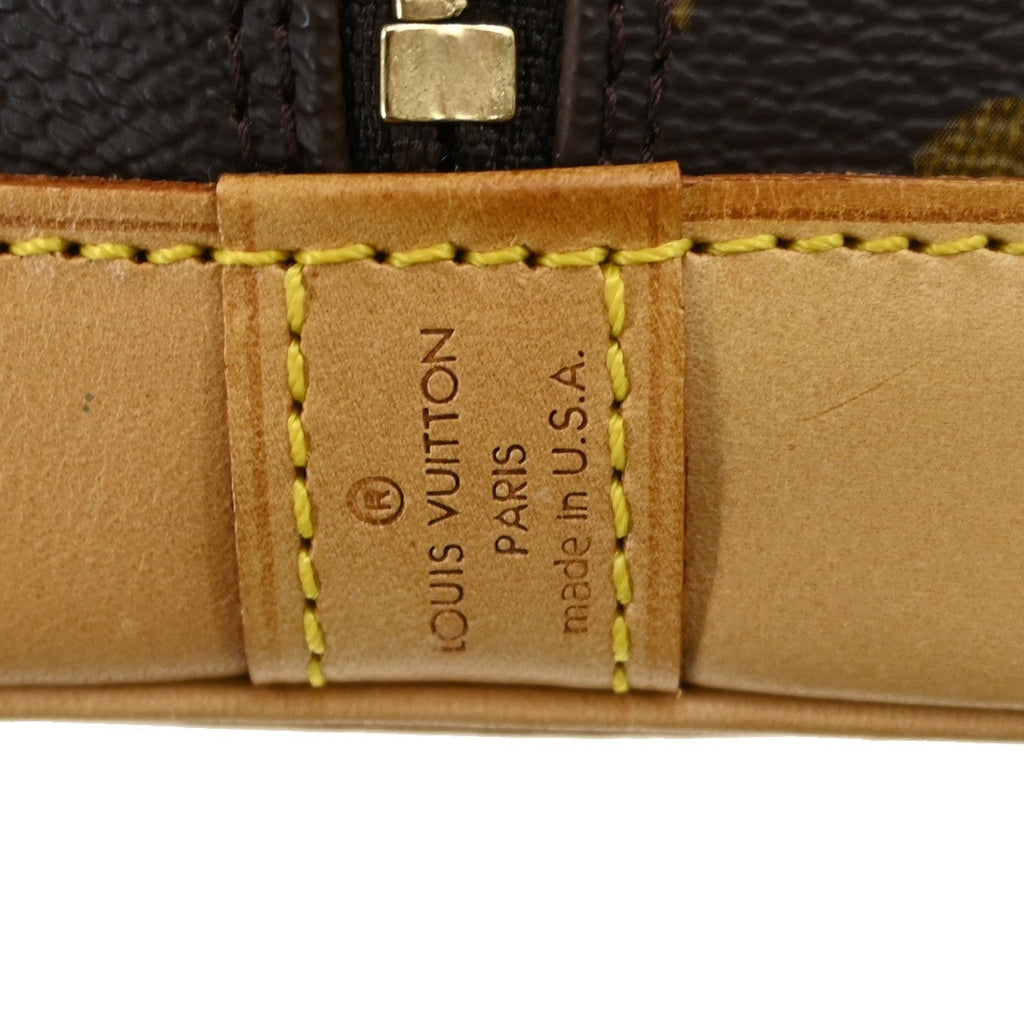 Louis Vuitton Alma Handbag Monogram Canvas Brown Canvas Handbag ( )