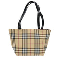 Burberry Nova Check Handbag Nova Check Canvas Beige Canvas Handbag (Authentic  )