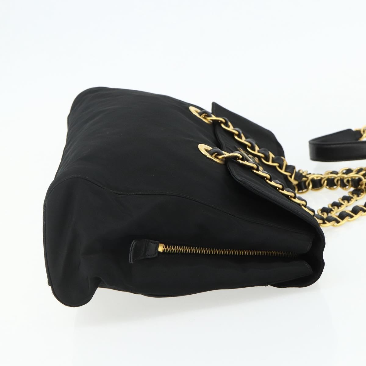Prada Re-Edition 1995 Chain Tote Quilted Re-Nylon Black Nylon Handbag ( )