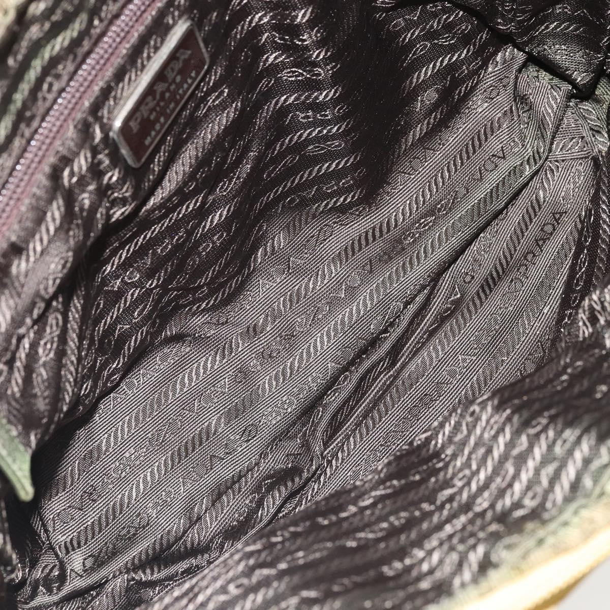 Prada Zip Around Tote Tessuto Yellow Nylon Handbag (Authentic  )