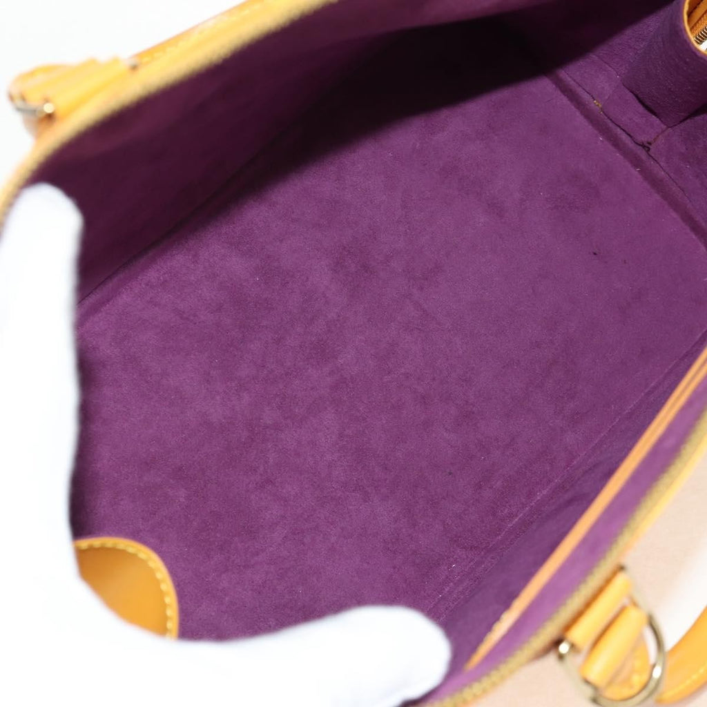 Louis Vuitton Alma Handbag Epi Leather Yellow Leather Handbag (Authentic  )