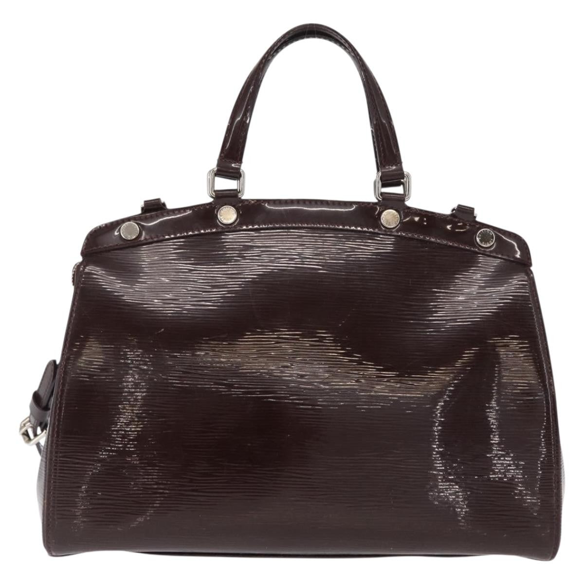 Louis Vuitton Brea Handbag Electric Epi Leather Purple Leather Handbag (Authentic  )