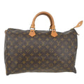Louis Vuitton Speedy Handbag Monogram Canvas Brown Canvas Handbag ( )