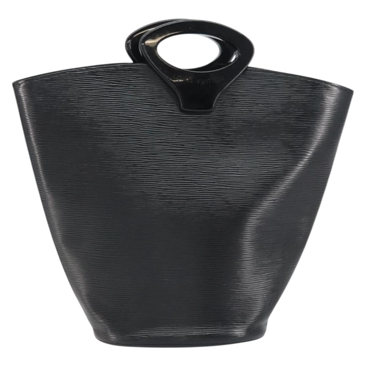 Louis Vuitton Noctambule Handbag Epi Leather Black Leather Handbag (Authentic  )