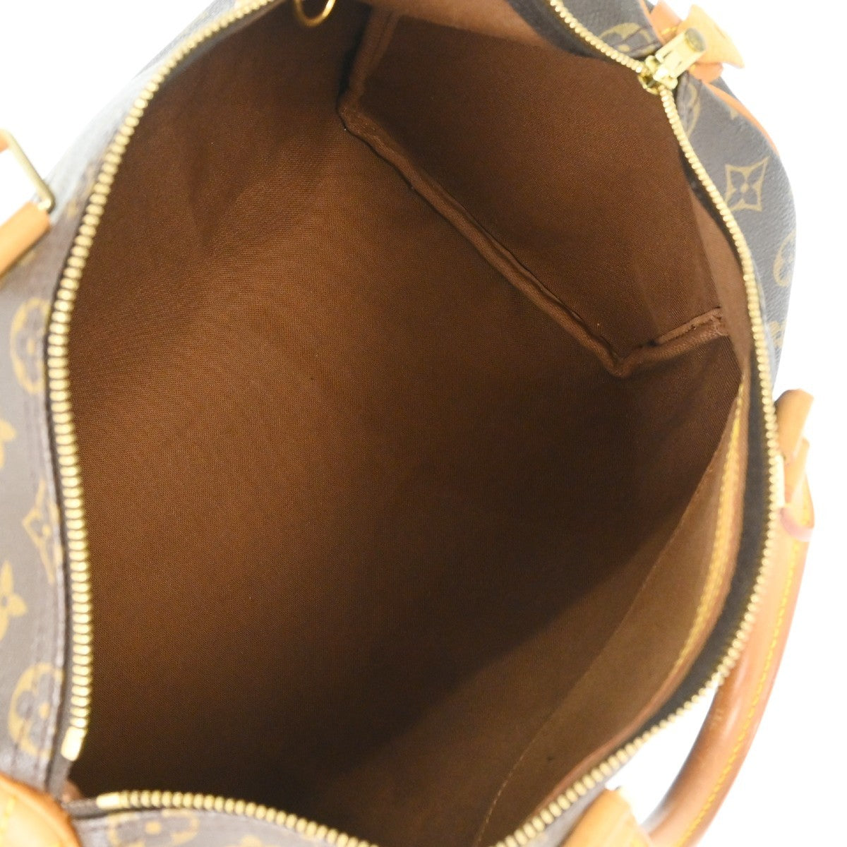 Louis Vuitton Speedy Handbag Monogram Canvas Brown Canvas Handbag ( )