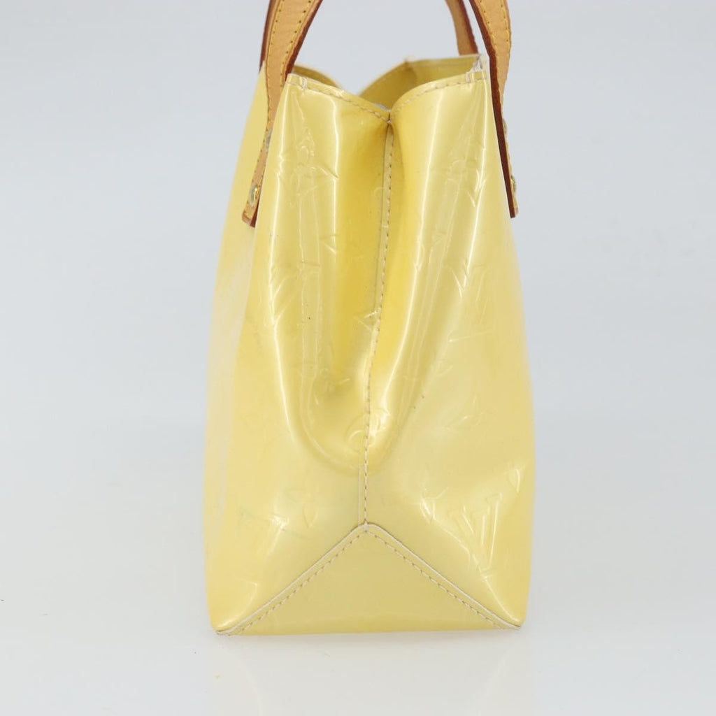 Louis Vuitton Reade Handbag Monogram Vernis Yellow Patent_Leather Handbag (Authentic  )