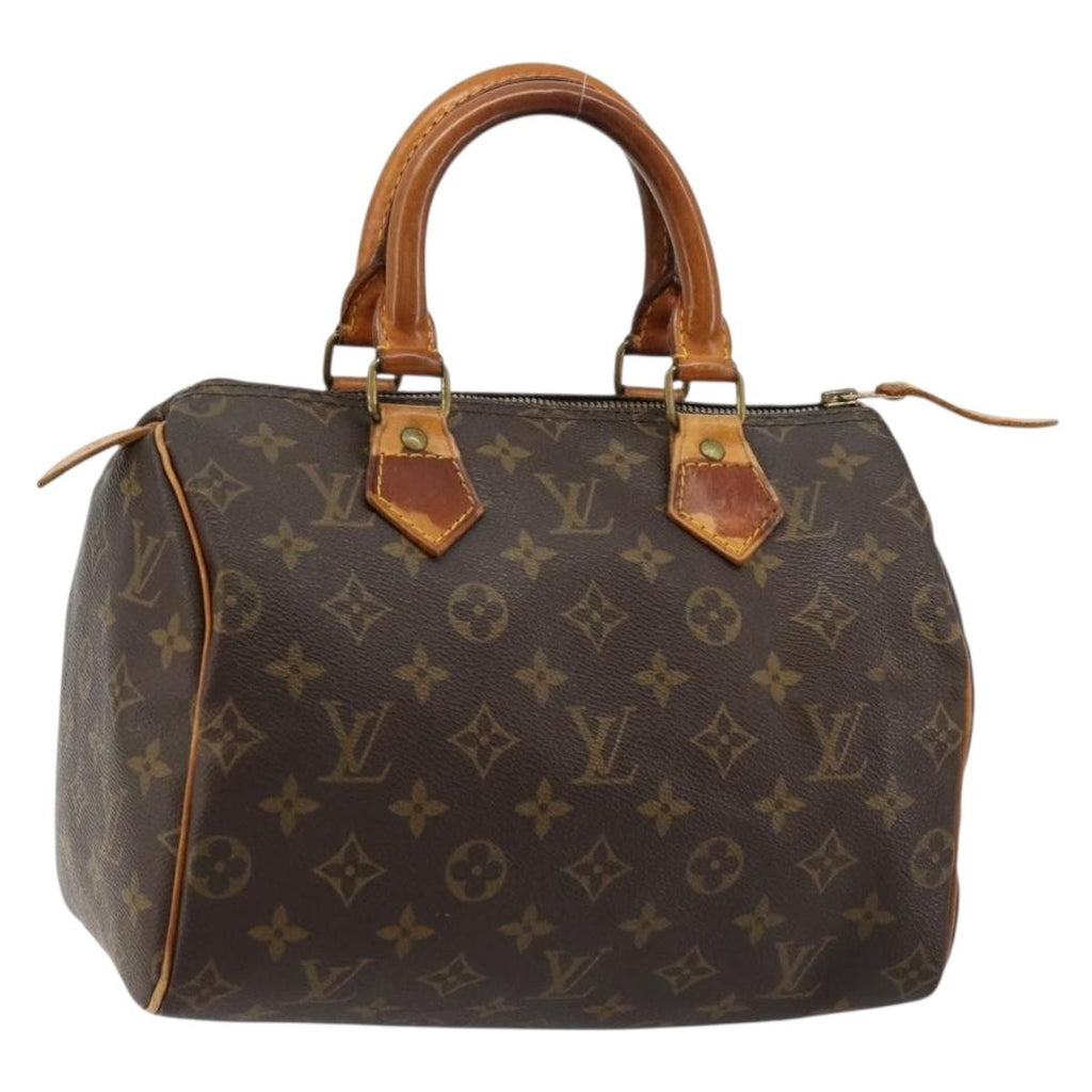 Louis Vuitton Speedy Handbag Monogram Canvas Brown Canvas Handbag ( )