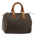 Louis Vuitton Speedy Handbag Monogram Canvas Brown Canvas Handbag ( )