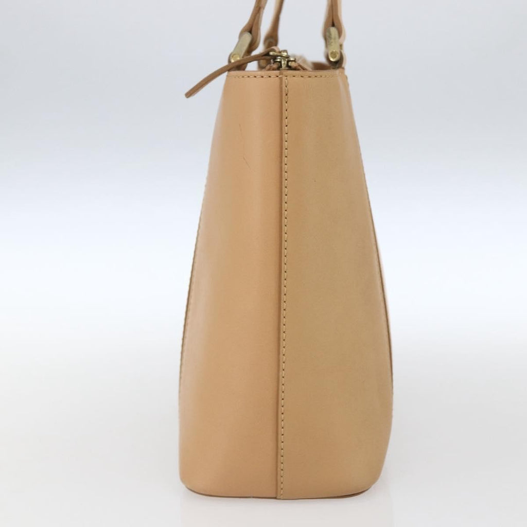 Burberry Vintage Handbag Leather Beige Leather Handbag (Authentic  )