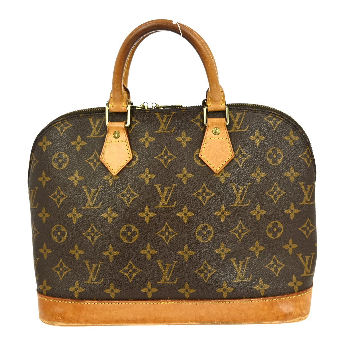 Louis Vuitton Alma Handbag Monogram Canvas Brown Canvas Handbag ( )
