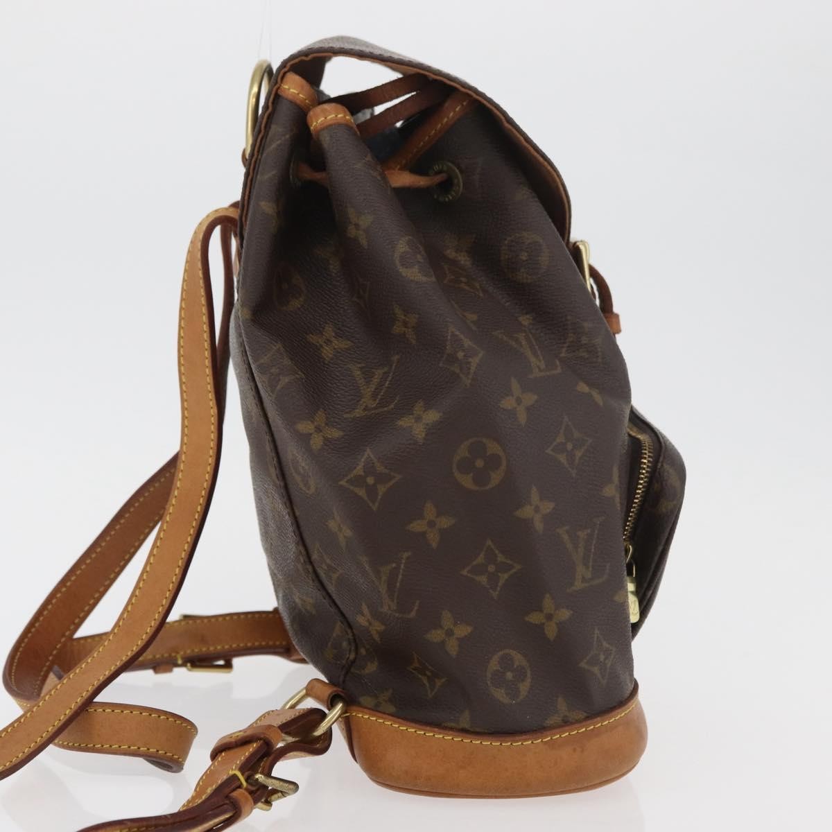 Louis Vuitton Vintage Montsouris Backpack Monogram Canvas Brown Canvas Backpack Bag ( )