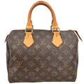 Louis Vuitton Speedy Handbag Monogram Canvas Brown Canvas Handbag ( )