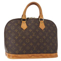 Louis Vuitton Alma Handbag Monogram Canvas Brown Canvas Handbag (Authentic  )