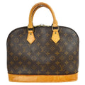 Louis Vuitton Alma Handbag Monogram Canvas Brown Canvas Handbag (Authentic  )