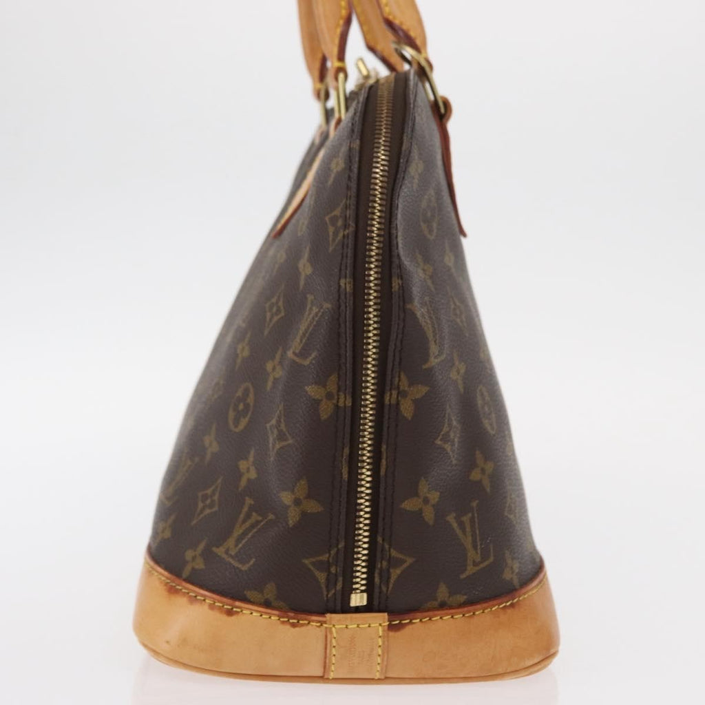 Louis Vuitton Alma Handbag Monogram Canvas Brown Canvas Handbag (Authentic  )