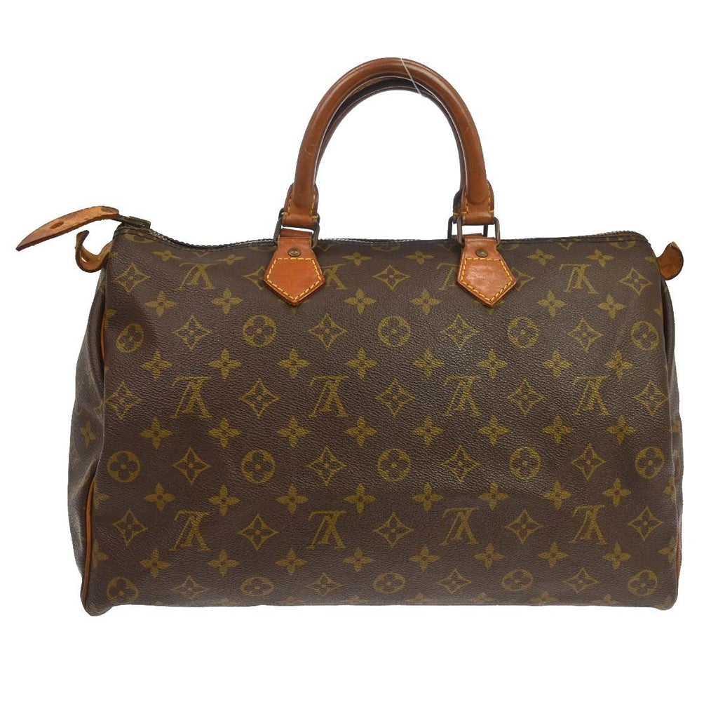 Louis Vuitton Speedy Handbag Monogram Canvas Brown Canvas Handbag ( )