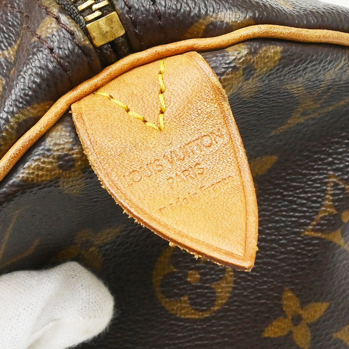 Louis Vuitton Speedy Handbag Monogram Canvas Brown Canvas Handbag ( )