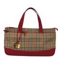 Burberry Nova Check Handbag Nova Check Canvas And Leather Beige Canvas Handbag (Authentic  )