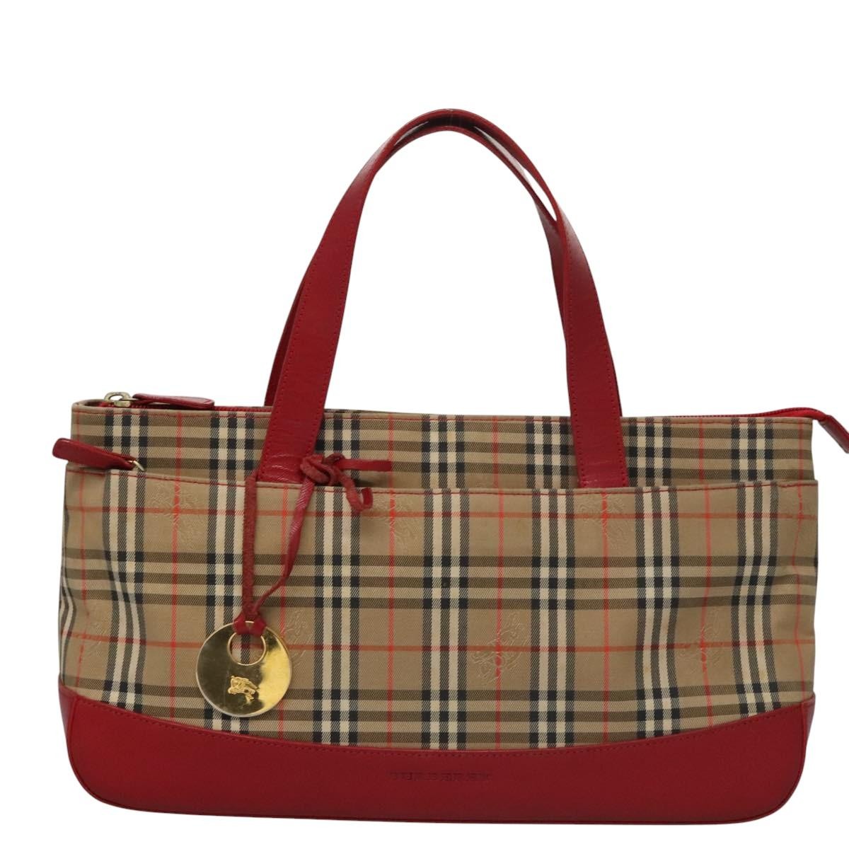 Burberry Nova Check Handbag Nova Check Canvas And Leather Beige Canvas Handbag (Authentic  )