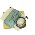 Fendi Smartphone Case Leather Green Leather Bag (Authentic  )