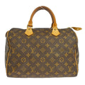 Louis Vuitton Speedy Handbag Monogram Canvas Brown Canvas Handbag ( )