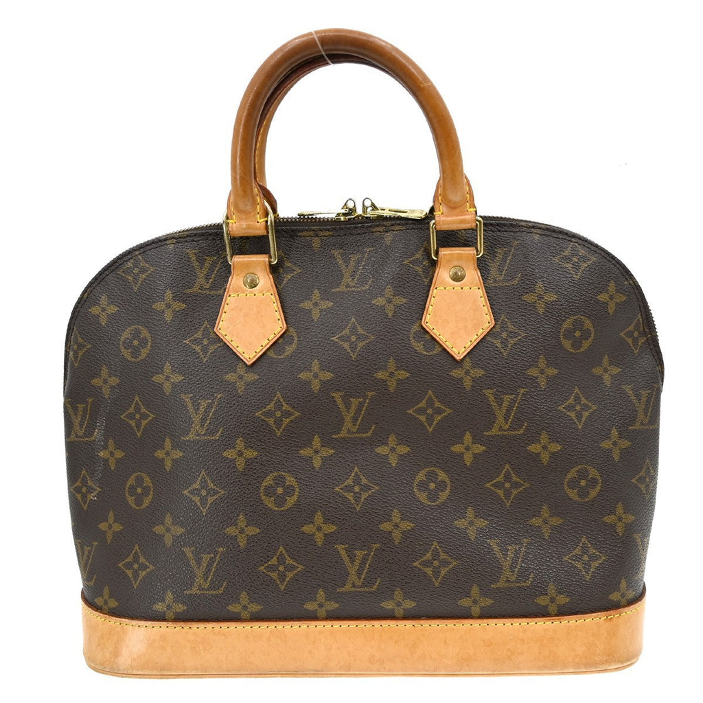 Louis Vuitton Alma Handbag Monogram Canvas Brown Canvas Handbag ( )