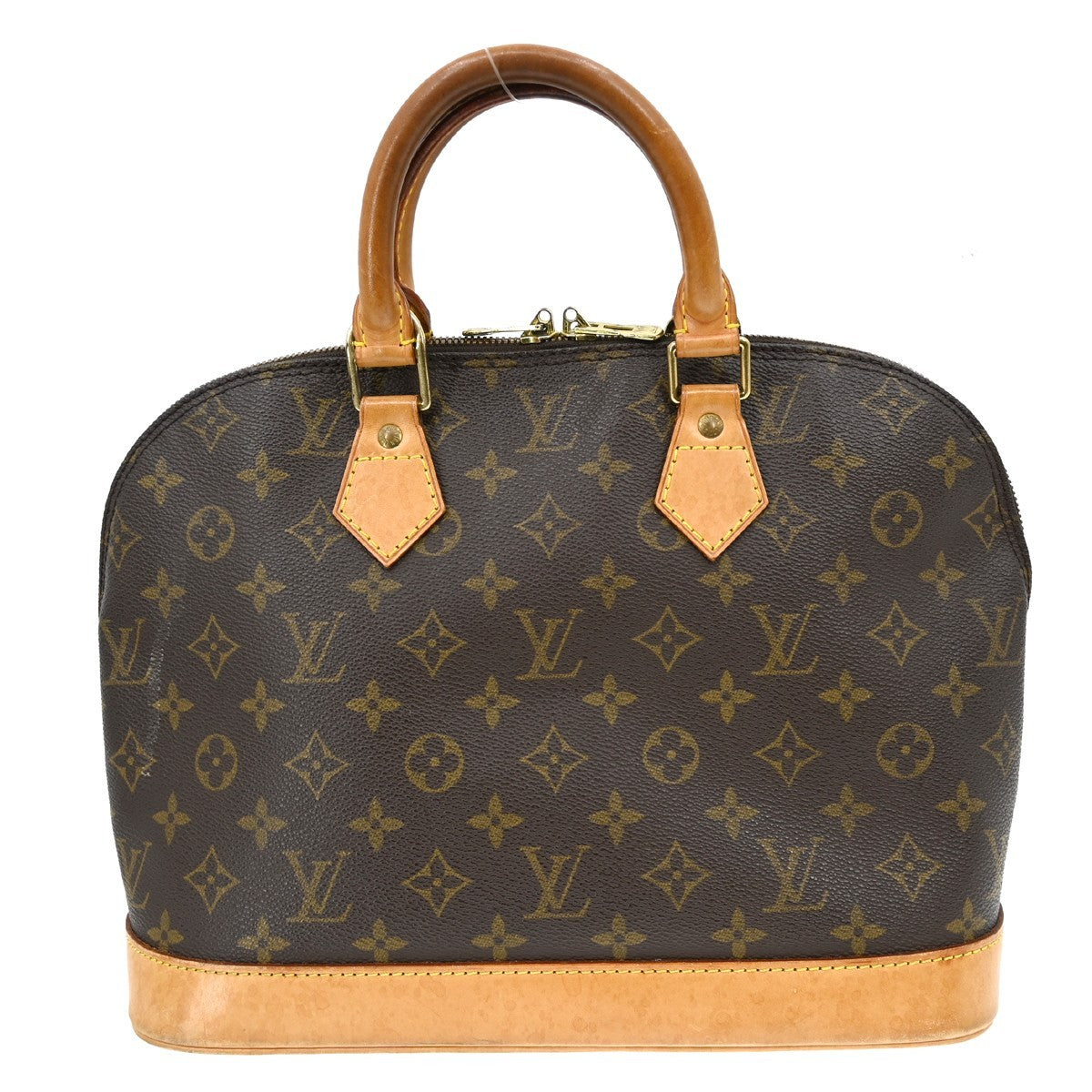 Louis Vuitton Alma Handbag Monogram Canvas Brown Canvas Handbag ( )