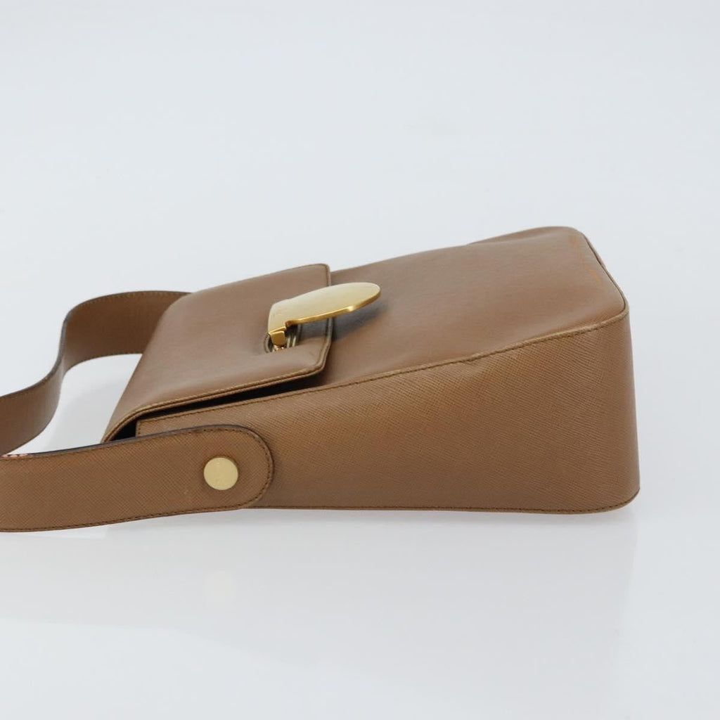 Salvatore Ferragamo Vintage Handbag Leather Brown Leather Handbag (Authentic  )