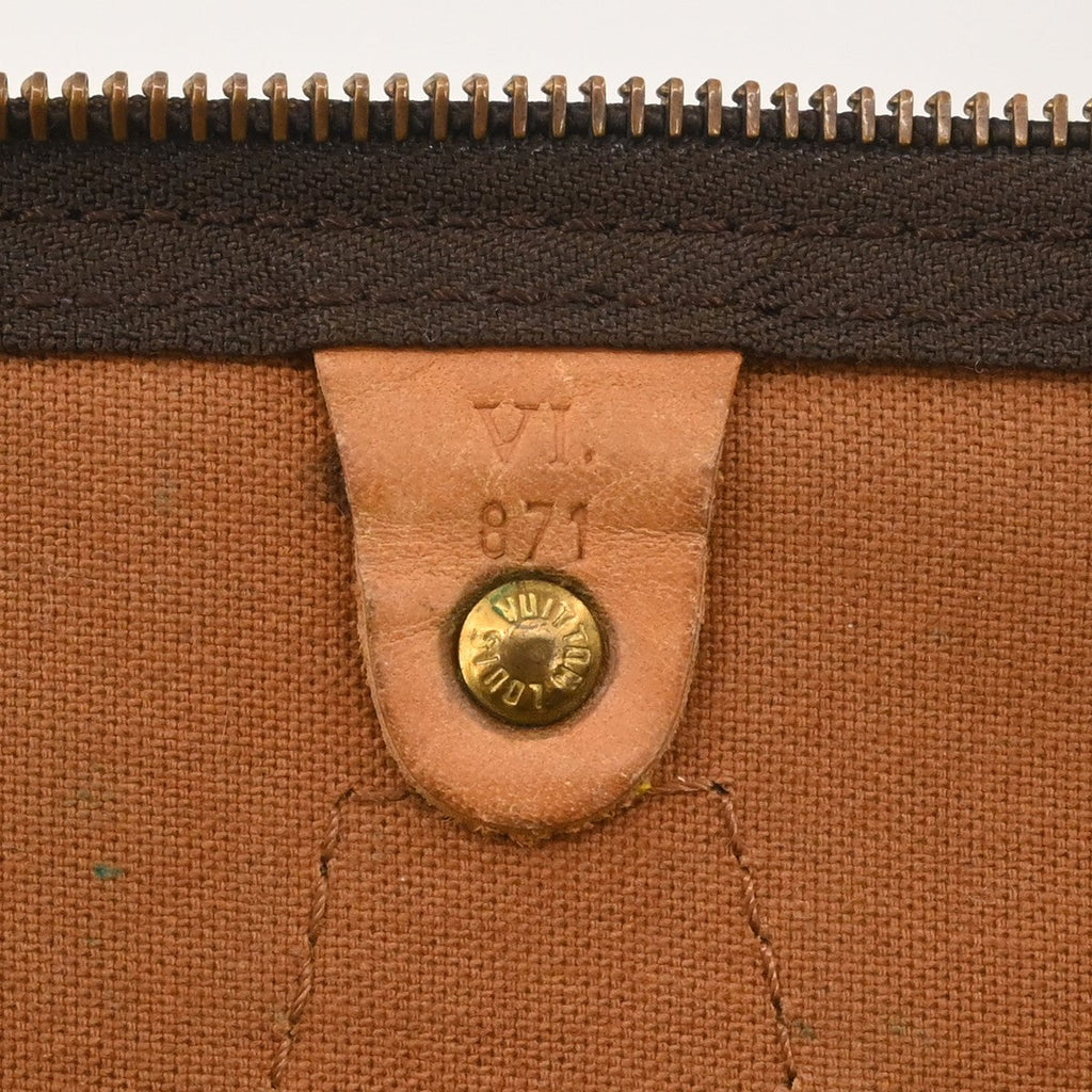 Louis Vuitton Speedy Handbag Monogram Canvas Brown Canvas Handbag ( )