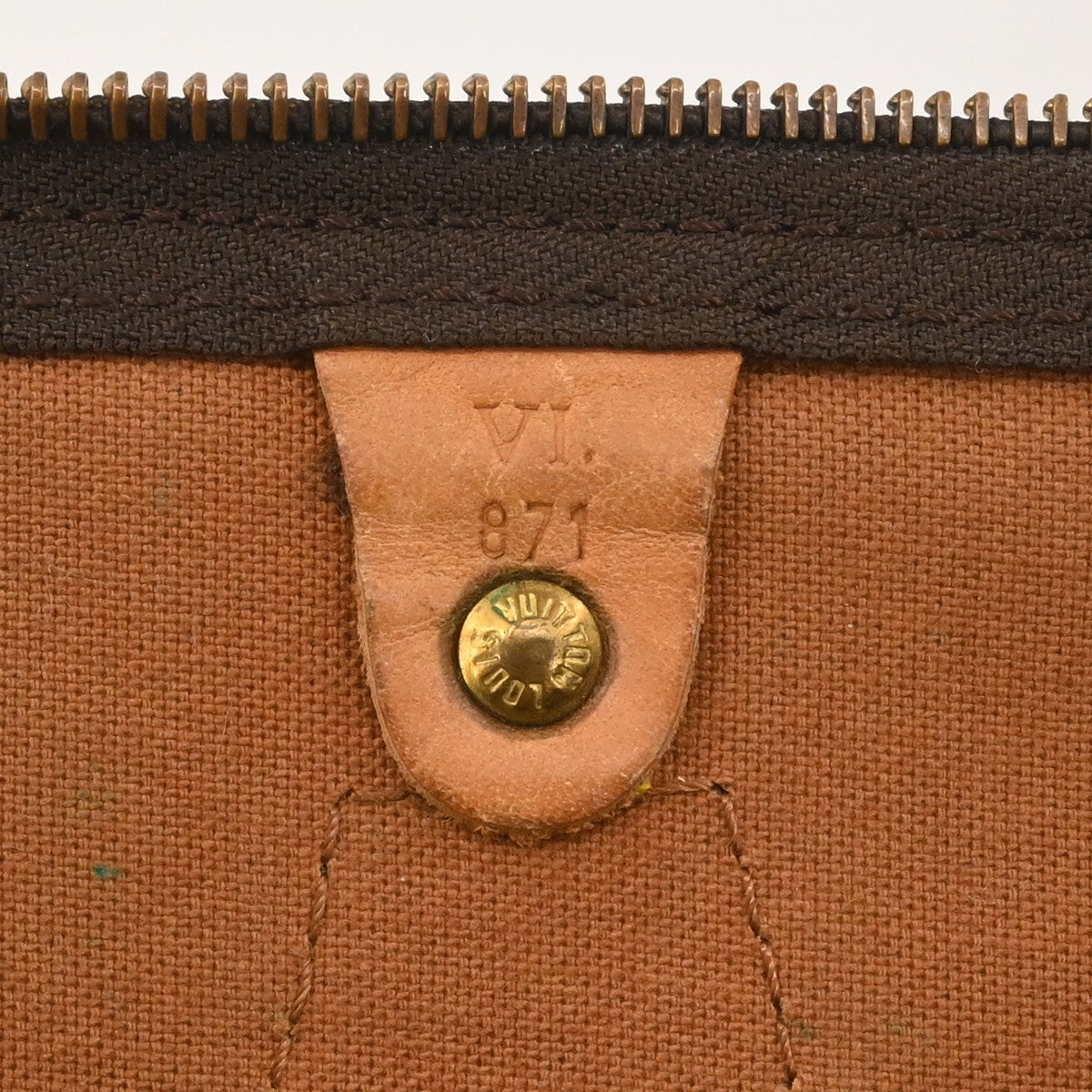 Louis Vuitton Speedy Handbag Monogram Canvas Brown Canvas Handbag ( )