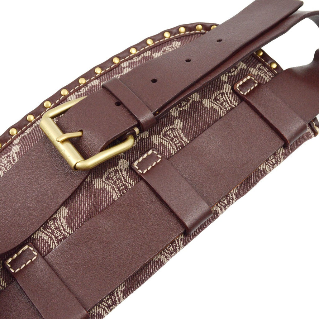 Celine Macadam Waist Bag Denim Brown Denim_Jeans Backpack Bag ( )