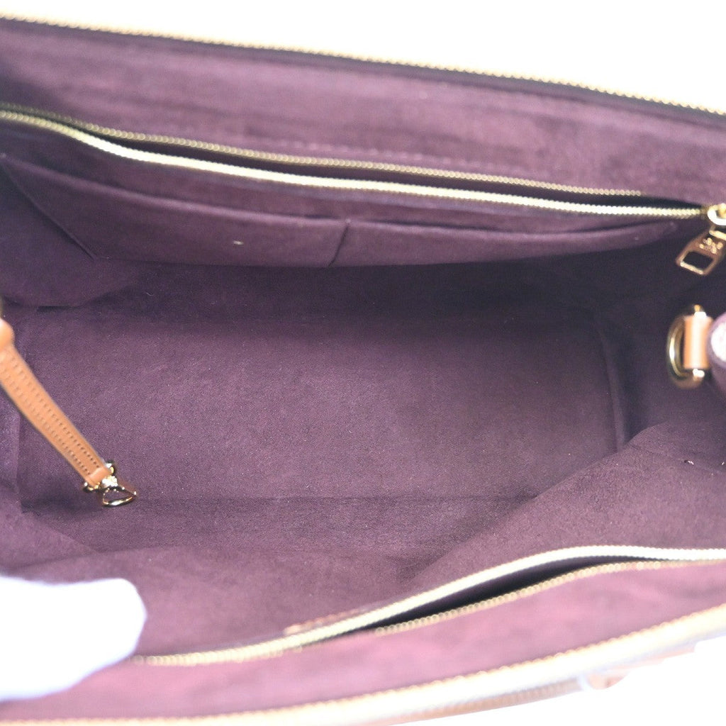 Louis Vuitton Greenwich Bag Damier Brown Leather Handbag (Authentic  )