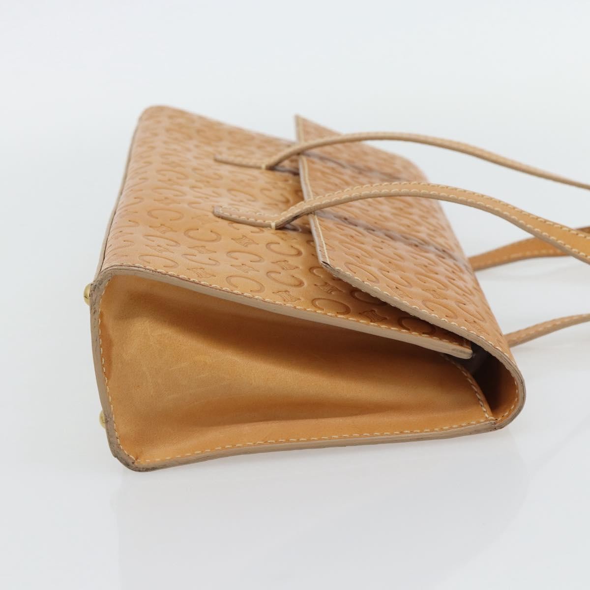 Celine C Macadam Handbag Canvas Beige Canvas Handbag ( )