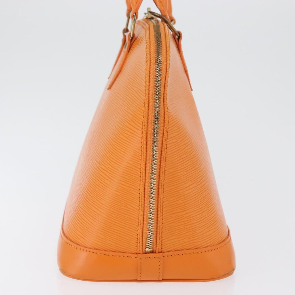 Louis Vuitton Alma Handbag Epi Leather Orange Leather Handbag (Authentic  )
