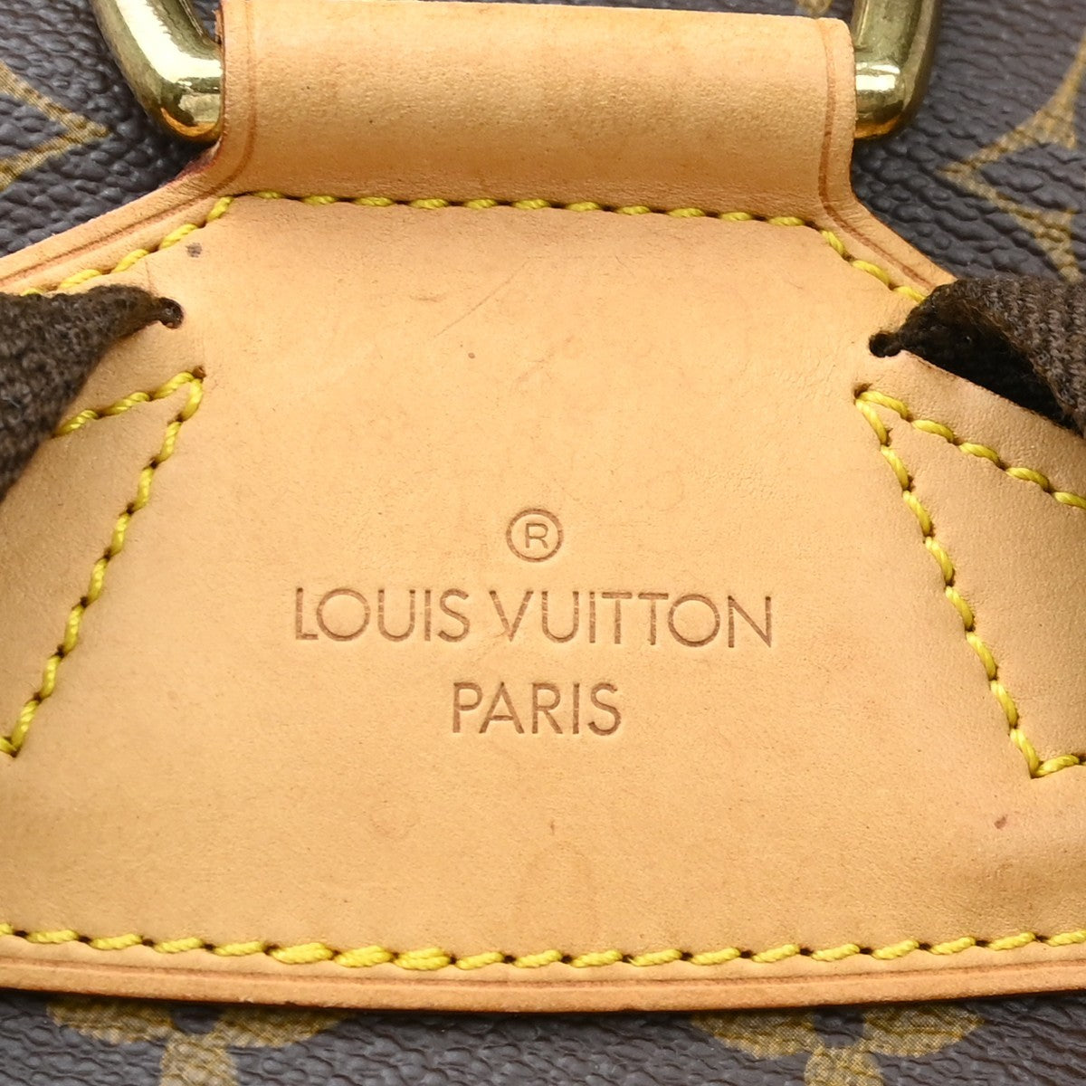 Louis Vuitton Vintage Montsouris Backpack Monogram Canvas Brown Canvas Backpack Bag ( )