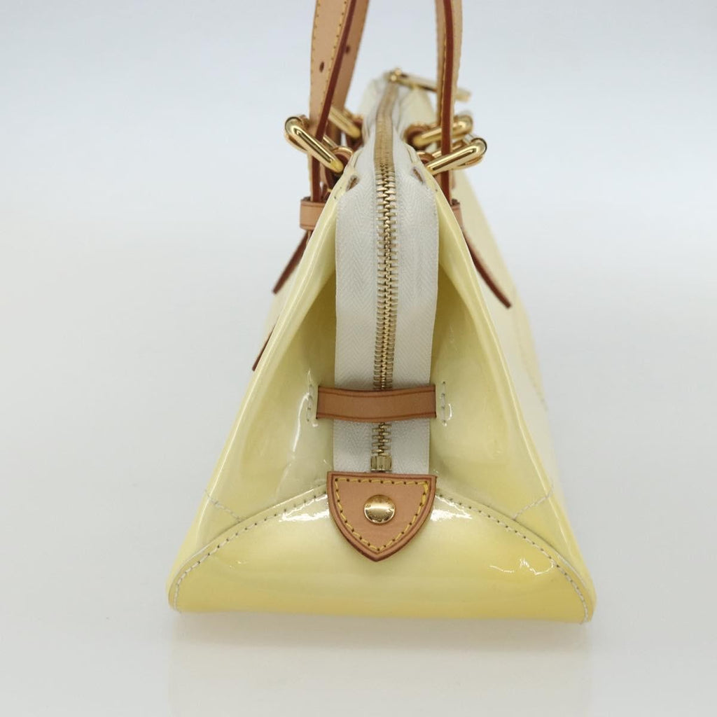 Louis Vuitton Rosewood Avenue Handbag Monogram Vernis Yellow Patent_Leather Handbag (Authentic  )