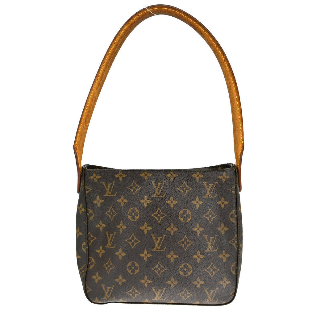 Louis Vuitton Monogram Looping Handbag Monogram Canvas Brown Canvas Handbag (Authentic  )